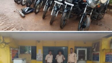 <em>शक्ति जिला पुलिस की बड़ी सफलता-- अड़भार चौकी में 10 मोटरसाइकिल के साथ सरगना गिरोह के 04 चोर गिरफ्तार, डभरा-नगरदा में अवैध शराब के मामले हुए दर्ज</em> kshititech