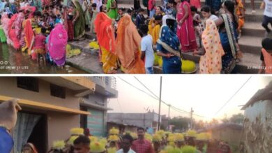 <em>ग्राम पंचायत सोंठी में हर्षोल्लास एवं धूमधाम के साथ हुआ भोजली विसर्जन कार्यक्रम, सरपंच,सचिव जनपद सदस्य अशोक कुमार यादव सहित जनप्रतिनिधि हुए शामिल</em>, ग्राम पंचायत के सचिव रामनारायण सिदार ने कहा-- छत्तीसगढ़ प्रदेश में भोजली विसर्जन आस्था का बड़ा पर्व, गांव के सरपंच एवं जनपद सदस्य अशोक यादव ने भी दी सभी को भोजली की बधाई kshititech