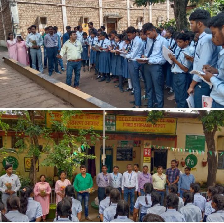 <em>विद्यार्थियों का एफसीआई भ्रमण-- शक्ति के स्वामी आत्मानंद हिंदी माध्यम के बच्चों ने जानी भारतीय खाद्य निगम निगम की कार्यप्रणाली, निगम के अधिकारियों ने बच्चों का बढ़ाया ज्ञान, संपूर्ण कार्य प्रणाली से अवगत हुए विद्यार्थी</em>, अधिकारियों ने कहा-- एफसीआई पूरे भारत देश में अनाज संग्रहित कर वितरित करने वाला सबसे बड़ा निकाय, शक्ति में दशकों से स्थापित है भारतीय खाद्य निगम <em>विद्यार्थियों का एफसीआई भ्रमण-- शक्ति के स्वामी आत्मानंद हिंदी माध्यम के बच्चों ने जानी भारतीय खाद्य निगम निगम की कार्यप्रणाली, निगम के अधिकारियों ने बच्चों का बढ़ाया ज्ञान, संपूर्ण कार्य प्रणाली से अवगत हुए विद्यार्थी</em>, अधिकारियों ने कहा-- एफसीआई पूरे भारत देश में अनाज संग्रहित कर वितरित करने वाला सबसे बड़ा निकाय, शक्ति में दशकों से स्थापित है भारतीय खाद्य निगम kshititech