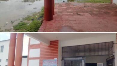 संसाधनों की कमी से जूझ रहा शक्ति का नया सरकारी गर्ल्स कॉलेज-- <em>शक्ति का सरकारी गर्ल्स कॉलेज मैदान बरसात के पानी से हुआ लबालब-- संसाधनों की कमी से कैसे भविष्य गढ़ेगी छात्राएं, इनडोर स्टेडियम में ही संचालित हो रहा कॉलेज, 112 छात्राओं के बावजूद न हीं बैठने की व्यवस्था, न हीं पंखों की व्यवस्था</em> kshititech