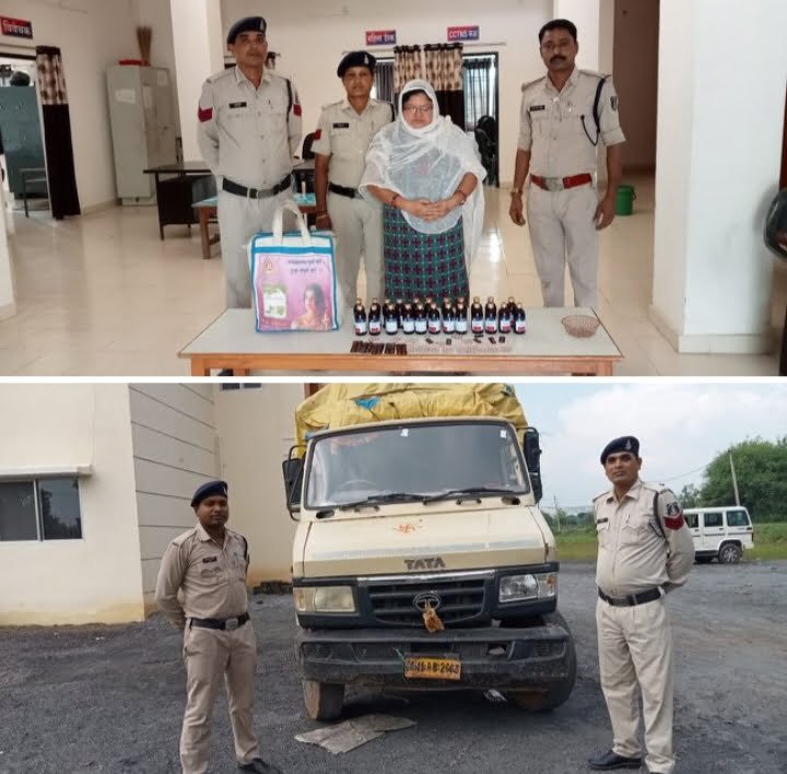 <em>एसपी अहिरे के नेतृत्व में पुलिस सक्रिय-- अपराधों पर नियंत्रण करने शक्ति जिला पुलिस की तत्परता-- नशीली सीरप एवं टेबलेट के साथ 01 महिला गिरफ्तार, मामला पुलिस थाने नगरदा का</em>, महिला टीआई सुनीता नाग बंजारे की सजग करवाई kshititech