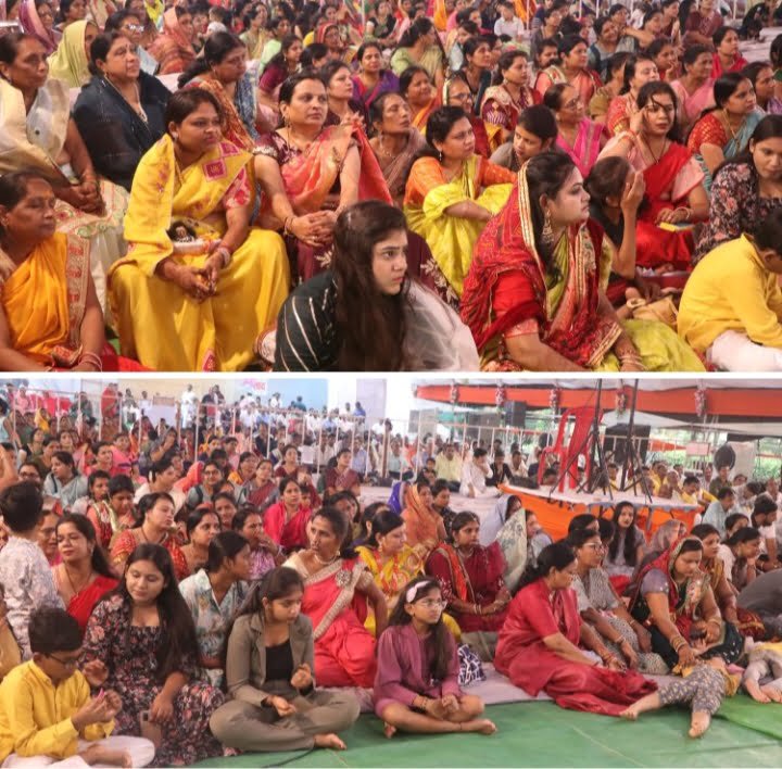 <em>अतुल कृष्ण जी ने कहा-- मोबाइल घर, परिवारों को तोड़ने का कर रहा कार्य, सक्ति के दुबलधनिया परिवार की श्रीमद् भागवत कथा के पांचवें दिन उमड़ी भीड़, अतुल कृष्ण जी भारद्वाज ने कहा- भगवान किसी को मारते नहीं, बल्कि तारते हैं,आज भी घरों में जीवित है पुतनाये</em>, आयोजक परिवार के 20 शहरों के सदस्य जुटे हैं कथा कार्यक्रम को सफल बनाने में kshititech