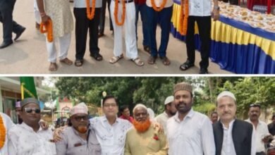 <em>शक्ति में ईद मिलादुन्नबी पर्व पर मुस्लिम समाज ने निकाला भव्य जुलूस,पूर्व नगरपालिका अध्यक्ष श्यामसुंदर अग्रवाल के नेतृत्व में हुआ जोरदार स्वागत, महबूब भाई ने कहा- शक्ति शहर में आपसी भाईचारा एक मिसाल</em>, सैकड़ो की संख्या में मुस्लिम समाज के बंधु रहे मौजूद, कांग्रेस जिला अध्यक्ष दादू जायसवाल ने भी दी समाज बंधुओ को बधाई kshititech