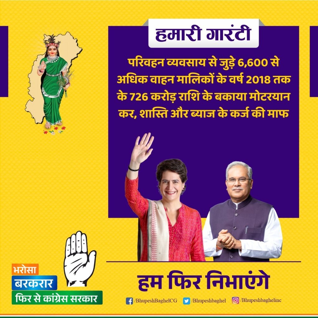 <em>कांग्रेस सरकार बनने पर छत्तीसगढ़ में होगी बिजली फ्री- कांग्रेस महासचिव प्रियंका गांधी ने खैरागढ़ विधानसभा में करी बड़ी घोषणा, किसानो की कर्ज माफी के बाद अब बिजली फ्री, कांग्रेस सरकार की वापसी का तय करेगी रास्ता, घरेलू महिलाओं को गैस सिलेंडर की रिफिलिंग में मिलेगी 500 की सब्सिडी, साल 2018 तक के वाहन के मालिकों के बकाया मोटरयान कर की होगी माफी</em> <em>कांग्रेस सरकार बनने पर छत्तीसगढ़ में होगी बिजली फ्री- कांग्रेस महासचिव प्रियंका गांधी ने खैरागढ़ विधानसभा में करी बड़ी घोषणा, किसानो की कर्ज माफी के बाद अब बिजली फ्री, कांग्रेस सरकार की वापसी का तय करेगी रास्ता, घरेलू महिलाओं को गैस सिलेंडर की रिफिलिंग में मिलेगी 500 की सब्सिडी, साल 2018 तक के वाहन के मालिकों के बकाया मोटरयान कर की होगी माफी</em> kshititech