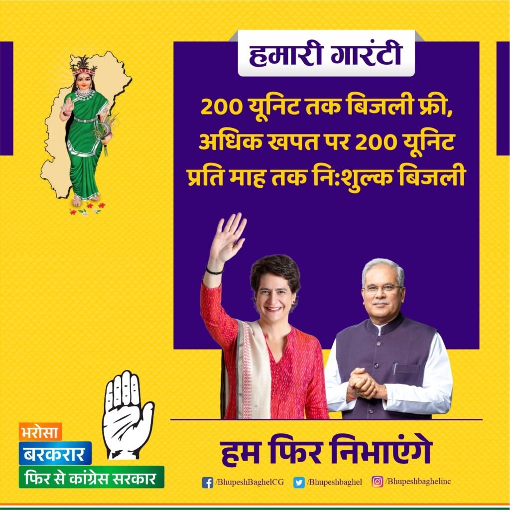 <em>कांग्रेस सरकार बनने पर छत्तीसगढ़ में होगी बिजली फ्री- कांग्रेस महासचिव प्रियंका गांधी ने खैरागढ़ विधानसभा में करी बड़ी घोषणा, किसानो की कर्ज माफी के बाद अब बिजली फ्री, कांग्रेस सरकार की वापसी का तय करेगी रास्ता, घरेलू महिलाओं को गैस सिलेंडर की रिफिलिंग में मिलेगी 500 की सब्सिडी, साल 2018 तक के वाहन के मालिकों के बकाया मोटरयान कर की होगी माफी</em> <em>कांग्रेस सरकार बनने पर छत्तीसगढ़ में होगी बिजली फ्री- कांग्रेस महासचिव प्रियंका गांधी ने खैरागढ़ विधानसभा में करी बड़ी घोषणा, किसानो की कर्ज माफी के बाद अब बिजली फ्री, कांग्रेस सरकार की वापसी का तय करेगी रास्ता, घरेलू महिलाओं को गैस सिलेंडर की रिफिलिंग में मिलेगी 500 की सब्सिडी, साल 2018 तक के वाहन के मालिकों के बकाया मोटरयान कर की होगी माफी</em> kshititech