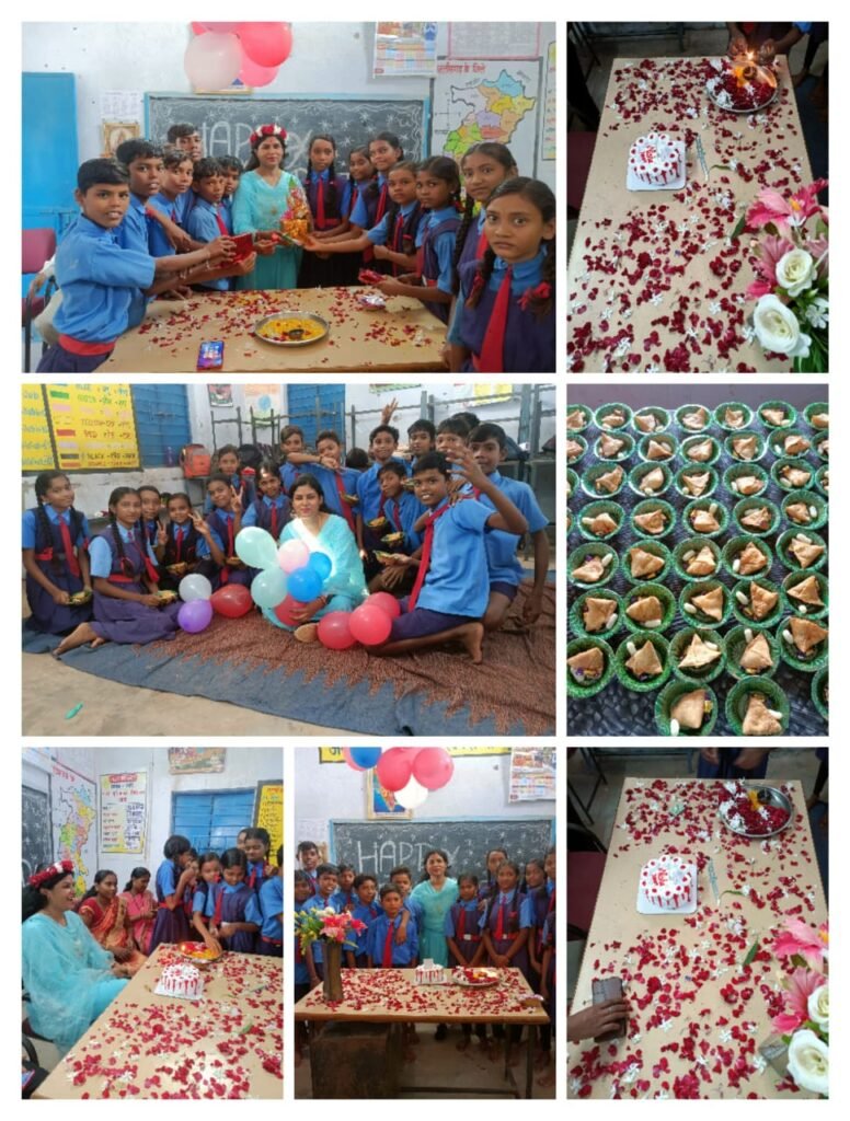 जन्मदिन पर रचनात्मक कार्य-- <em>शिक्षिका निशा गुप्ता चौधरी के जन्मदिन पर सरपंच ने महिलाओं को दिए कीर्तन भजन के वाद्य यंत्र, विद्यालय के बच्चों ने भी अपनी शिक्षिका का जन्मदिन मनाया धूमधाम से, ग्राम टेमर के सरपंच गुरुदेव चौधरी की धर्मपत्नी है निशा गुप्ता चौधरी</em> kshititech