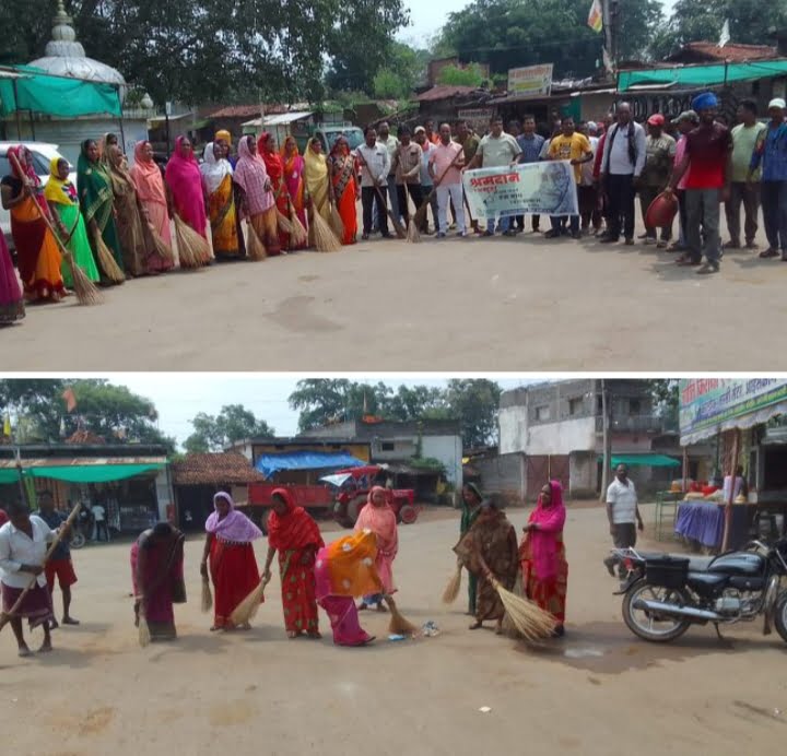 अड़भार में स्वच्छता का जुनून,लोगों ने हाथों में उठाई झाड़ू--<em>नगर पंचायत अड़भार में 1 अक्टूबर को स्वच्छता ही सेवा पखवाड़े के अंतर्गत लोगों ने किया श्रमदान, शहर के विभिन्न वार्डों में चला विशेष स्वच्छता अभियान, सीएमओ,विधायक प्रतिनिधि ,सहित सफाई दरोगा भी रहे मौजूद</em> अड़भार में स्वच्छता का जुनून,लोगों ने हाथों में उठाई झाड़ू--<em>नगर पंचायत अड़भार में 1 अक्टूबर को स्वच्छता ही सेवा पखवाड़े के अंतर्गत लोगों ने किया श्रमदान, शहर के विभिन्न वार्डों में चला विशेष स्वच्छता अभियान, सीएमओ,विधायक प्रतिनिधि ,सहित सफाई दरोगा भी रहे मौजूद</em> kshititech