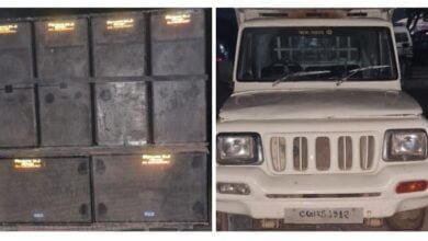 <em>नियम विरुद्ध बज रहे डीजे साउंड पर डभरा पुलिस की कार्यवाही,जिला पुलिस ने किया था प्रतिबंधित,टीआई नरेंद्र यादव की सक्रियता</em> kshititech