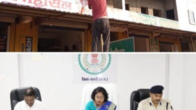 <em>शक्ति जिले में धारा 144 लागू-- कलेक्टर नूपुर राशि पन्ना ने आदर्श आचार संहिता के पालन के लिए अधिकारियों को निर्देश, बिना अनुमति ना होगी सभाएं, नहीं होगा लाउडस्पीकर का उपयोग, शहरी क्षेत्र में संपत्ति निरूपण अधिनियम की चालू हुई ताड़-बतोड़ करवाई, कलेक्टर नूपुर ने आचार संहिता लगने के बाद करी प्रेस वार्ता, शक्ति पुलिस ने भी देर शाम किया शहर में मार्च पास्ट, लोगों को किया आचार संहिता के पालन के लिए आगाह</em> kshititech