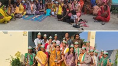 शक्ति शहर में कांग्रेस नेताओं का संपर्क अभियान -- <em>पूर्व नगर पालिका अध्यक्ष नरेश गेवाड़ीन, पूर्व नगर पालिका उपाध्यक्ष रीना गेवाडीन सहित कांग्रेस नेता पहुंचे शहर के वार्डों में जनसंपर्क करने, महिलाओं में दिखा उत्साह, नागरिकों ने कहा- फेर जिताबोंन महंत जी ल</em> kshititech