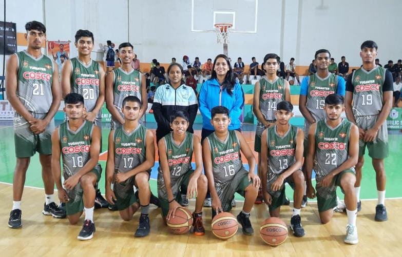 खेल विशेष--<em>दिल्ली पब्लिक स्कूल राजनांदगांव एवं युगांतर पब्लिक स्कूल राजनांदगांव की बालक बास्केटबाॅल टीम ने सीबीएसई नेशनल बास्केटबॉल प्रतियोगिता के सेमीफाइनल में प्रवेश किया</em> kshititech