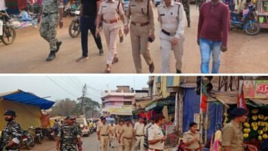 <em>जिले के एसपी अहीरे ने करी शांतिपूर्ण मतदान की अपील, जिले के सभी थाना क्षेत्र में पुलिस ने निकाला फ्लैग</em> मार्च,<em> एडिशनल एसपी गायत्री सिंह एवं अंजली गुप्ता के मार्गदर्शन में हुआ फ्लैग मार्च,सक्ति में टी आई विवेक शर्मा तो वहीं डभरा थाने में नरेंद्र यादव भी रहे मौजूद,</em> <em>जिले के एसपी अहीरे ने करी शांतिपूर्ण मतदान की अपील, जिले के सभी थाना क्षेत्र में पुलिस ने निकाला फ्लैग</em> मार्च,<em> एडिशनल एसपी गायत्री सिंह एवं अंजली गुप्ता के मार्गदर्शन में हुआ फ्लैग मार्च,सक्ति में टी आई विवेक शर्मा तो वहीं डभरा थाने में नरेंद्र यादव भी रहे मौजूद,</em> kshititech