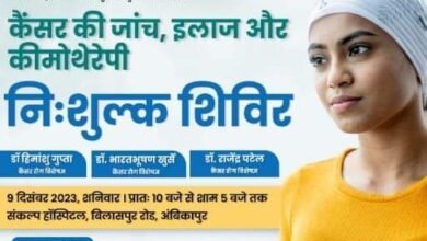 गहन बीमारियों का निशुल्क चिकित्सा शिविर- <em>09 दिसंबर को संकल्प हॉस्पिटल अंबिकापुर में होंगा कैंसर की जांच, इलाज और कीमोथेरेपी का निशुल्क शिविर, देश के प्रतिष्ठित चिकित्सक देंगे अपनी सेवाएं</em>, सरगुजा संभाग का सबसे एडवांस हॉस्पिटल है संकल्प हॉस्पिटल kshititech