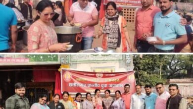 <em>अन्न की बड़ी सेवा-युवा अग्रवाल मंच रायपुर जिला इकाई एवं महिला इकाई द्वारा महालक्ष्मी वरदान दिवस के सेवा दिवस के उपलक्ष्य में रायपुर रेलवे स्टेशन पर किया गया भोजन वितरित</em>,सदस्यों ने कहा-अन्न की सेवा है सबसे पुण्य का कार्य kshititech