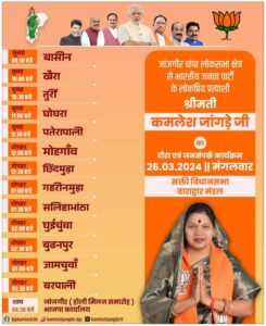 भाजपा प्रत्याशी कमलेश का तूफानी दौरा कल 26 मार्च को शक्ति विधानसभा में, लोकसभा के सहसंयोजक डॉ. खिलावन साहू भी कर रहे कमलेश जांगड़े के साथ सघन जनसंपर्क, लोकसभा क्षेत्र में डेढ़ सौ गांव का जनसंपर्क कर चुकी है भाजपा प्रत्याशी, पूर्व विधायक साहू ने कहा- जांजगीर लोकसभा क्षेत्र में दो लाख वोटो से जीत दर्ज करेगी भाजपा भाजपा प्रत्याशी कमलेश का तूफानी दौरा कल 26 मार्च को शक्ति विधानसभा में, लोकसभा के सहसंयोजक डॉ. खिलावन साहू भी कर रहे कमलेश जांगड़े के साथ सघन जनसंपर्क, लोकसभा क्षेत्र में डेढ़ सौ गांव का जनसंपर्क कर चुकी है भाजपा प्रत्याशी, पूर्व विधायक साहू ने कहा- जांजगीर लोकसभा क्षेत्र में दो लाख वोटो से जीत दर्ज करेगी भाजपा kshititech