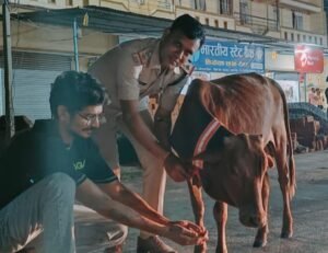 गौ वंश की रक्षा में पुलिस भी अग्रणी- सक्ति जिले के पुलिस यातायात प्रभारी महतो कर रहे गौ सेवा समिति के सदस्यों को यातायात मित्र बनकर गौवंश की दुर्घटनाओं में कमी लाने के प्रयास, गौ माताओ को रेडियम पट्टी लगाने के कार्य में हो रही सकारात्मक पहल गौ वंश की रक्षा में पुलिस भी अग्रणी- सक्ति जिले के पुलिस यातायात प्रभारी महतो कर रहे गौ सेवा समिति के सदस्यों को यातायात मित्र बनकर गौवंश की दुर्घटनाओं में कमी लाने के प्रयास, गौ माताओ को रेडियम पट्टी लगाने के कार्य में हो रही सकारात्मक पहल kshititech