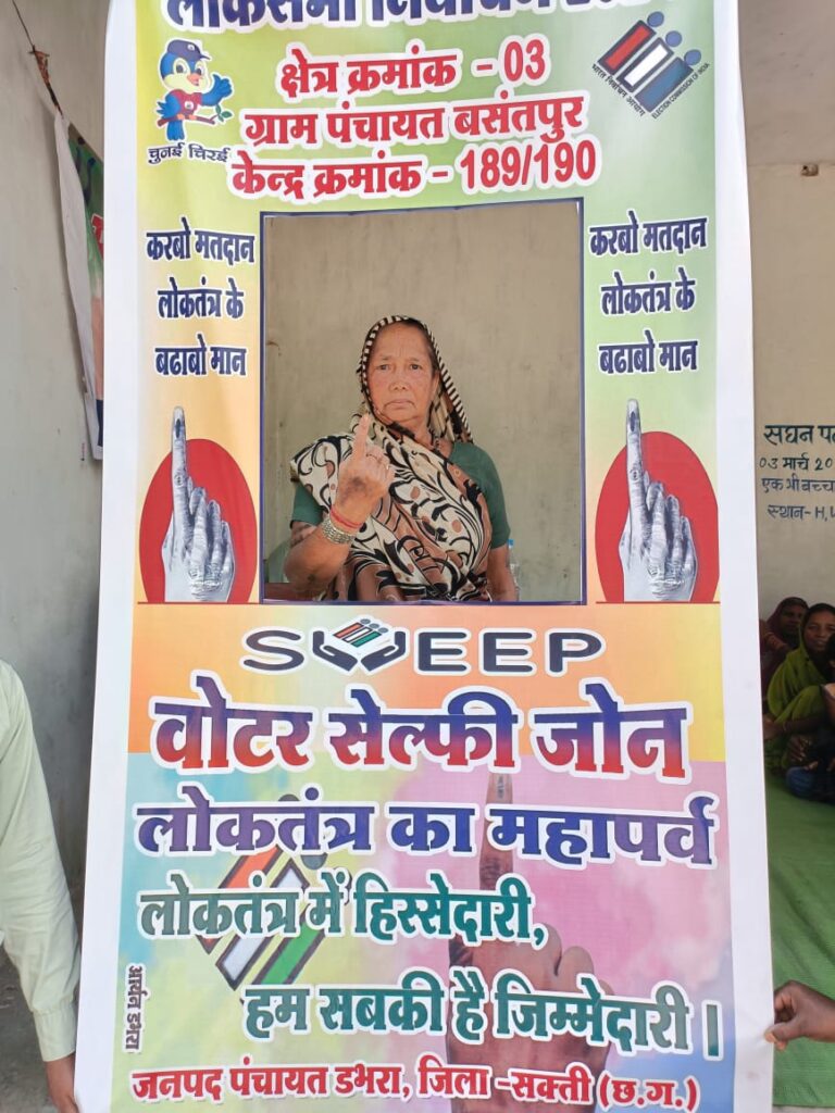 सक्ति जिले में कलेक्टर के मार्गदर्शन में मतदाता जागरूकता के तहत जिला प्रशासन की अनूठी पहल, जगह-जगह विभिन्न माध्यम से किया जा रहा है मतदाताओं को जागरूक सक्ति जिले में कलेक्टर के मार्गदर्शन में मतदाता जागरूकता के तहत जिला प्रशासन की अनूठी पहल, जगह-जगह विभिन्न माध्यम से किया जा रहा है मतदाताओं को जागरूक kshititech