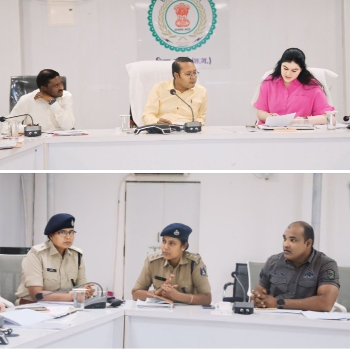 शक्ति जिले में लोकतंत्र के महापर्व को सफल बनाने जिले के प्रशासनिक एवं पुलिस मुखिया ने कानून व्यवस्था की करी समीक्षा एवं पुलिस अधिकारियों से करी चर्चा, शांतिपूर्ण मतदान में पुलिस की होती है अहम भूमिका, जिला बदर लोगों की जानकारी एवं जुआ- सट्टे की कार्रवाई की करी समीक्षा शक्ति जिले में लोकतंत्र के महापर्व को सफल बनाने जिले के प्रशासनिक एवं पुलिस मुखिया ने कानून व्यवस्था की करी समीक्षा एवं पुलिस अधिकारियों से करी चर्चा, शांतिपूर्ण मतदान में पुलिस की होती है अहम भूमिका, जिला बदर लोगों की जानकारी एवं जुआ- सट्टे की कार्रवाई की करी समीक्षा kshititech