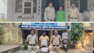 सरपंच पति को 30 लीटर महुआ शराब के साथ पुलिस ने किया गिरफ्तार,मामला थाना मालखरौदा का,बाराद्वार पुलिस ने भी आबकारी एक्ट के तहत किया मामला दर्ज,शक्ति जिले में आबकारी एक्ट के मामलों पर हो रही त्वरित कार्रवाई सरपंच पति को 30 लीटर महुआ शराब के साथ पुलिस ने किया गिरफ्तार,मामला थाना मालखरौदा का,बाराद्वार पुलिस ने भी आबकारी एक्ट के तहत किया मामला दर्ज,शक्ति जिले में आबकारी एक्ट के मामलों पर हो रही त्वरित कार्रवाई kshititech