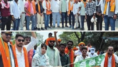 तीसरी बार सरकार बनाने पसीना बहा रहे कार्यकर्ता- कमलेश को जिताने युवा मोर्चा उतरा मैदान में- चंद्रपुर से प्रारंभ हुई मोटरसाइकिल रैली, 2 मई की शाम कमलेश जांगड़े करेंगी सक्ति शहर के प्रमुख मार्गों का जनसंपर्क, भाजपा नगर मंडल ने की कार्यकर्ताओं से जनसंपर्क में शामिल होने की अपील kshititech