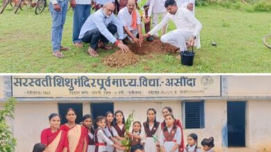 पर्यावरण मित्र रामअवतार की रचनात्मक पहल- असौंदा के सरस्वती शिशु मंदिर में रामावतार अग्रवाल ने किया वृक्षारोपण, रामअवतार ने कहा- प्रधानमंत्री मोदी जी के एक पेड़ मां के नाम कार्यक्रम के तहत वे पूरे क्षेत्र में लगाएंगे 500 वृक्ष, रामावतार की पहल की हो रही प्रशंसा, पर्यावरण प्रेमी एवं वृक्ष मित्र के रूप में भी है रामावतार की पहचान kshititech