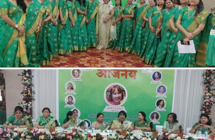 अखिल भारतीय मारवाड़ी महिला समनेलन की राष्ट्रीय कार्यकारिणी बैठक राजधानी रायपुर में संपन्न, शक्ति से पूर्व प्रांतीय अध्यक्ष उषा अग्रवाल ने भी करी सहभागिता, शाखाओं की संरचना में भी हुआ बड़ा बदलाव, संस्था की गतिविधियों से नए सदस्यों को कराया गया अवगत kshititech