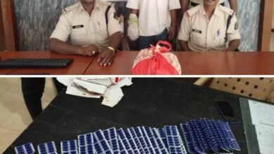 सकती में नशे के सौदागरों पर पुलिस की बड़ी कार्यवाही,नशीली कैप्सूल के साथ आरोपी गिरफ्तार,SP अंकिता के निर्देश पर TI बृजेश तिवारी की सक्रिय कार्यवाही kshititech