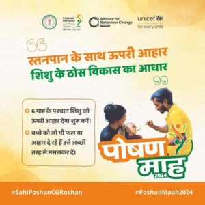 शक्ति विकासखंड में महिला बाल विकास विभाग द्वारा पोषण माह के अंतर्गत वजन तिहार एवं विभिन्न कार्यक्रमों का हो रहा आयोजन, परियोजना अधिकारी श्याम कंवर ने कहा- सही पोषण से ही देश रोशन होगा, कुपोषित बच्चों को चिन्हाकित कर भेजा जाएगा पोषण पुनर्वास केंद्र शक्ति विकासखंड में महिला बाल विकास विभाग द्वारा पोषण माह के अंतर्गत वजन तिहार एवं विभिन्न कार्यक्रमों का हो रहा आयोजन, परियोजना अधिकारी श्याम कंवर ने कहा- सही पोषण से ही देश रोशन होगा, कुपोषित बच्चों को चिन्हाकित कर भेजा जाएगा पोषण पुनर्वास केंद्र kshititech