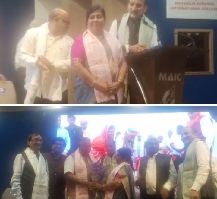 समाज सेविका हेमलता बंसल का अग्रवाल सभा रायपुर ने प्रदेश स्तरीय मंच पर किया सम्मान, स्वर्ण भूमि में सामूहिक तुलसी विवाह एवं एकादशी उद्यापन में प्रमुख योगदान दिया था हेमलता बंसल ने, 25 वर्षों से समाज सेवा एवं धर्म के क्षेत्र में अग्रणी भूमिका निभा रही है हेमलता kshititech