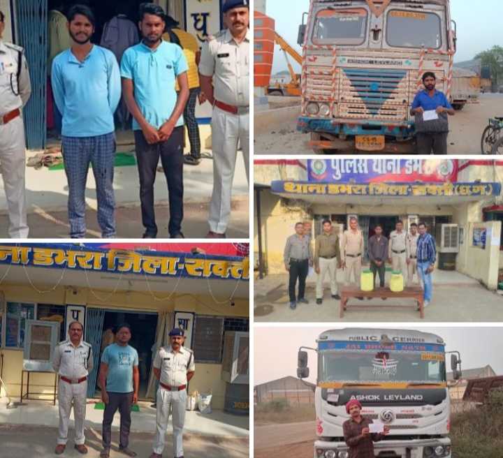 पुलिस की 10 खबरें एक साथ- शक्ति जिले में शराब पीकर गाड़ी चलाना बड़ा महंगा, दो चालकों पर दस-दस हजार का जुर्माना,डभरा पुलिस ने दर्ज किये अवैध शराब के मामले एवं डीजल चोरी सहित छेड़छाड़ के आरोपी को किया गिरफ्तार, शक्ति पुलिस की अपील- मोटरसाइकिल वाहनों को लॉक करके ही रखें बाहर, मोटरसाइकिल चोर है सक्रिय,SP अंकिता शर्मा के मार्गदर्शन में पुलिस अधिकारी कार्रवाई को लेकर सक्रिय पुलिस की 10 खबरें एक साथ- शक्ति जिले में शराब पीकर गाड़ी चलाना बड़ा महंगा, दो चालकों पर दस-दस हजार का जुर्माना,डभरा पुलिस ने दर्ज किये अवैध शराब के मामले एवं डीजल चोरी सहित छेड़छाड़ के आरोपी को किया गिरफ्तार, शक्ति पुलिस की अपील- मोटरसाइकिल वाहनों को लॉक करके ही रखें बाहर, मोटरसाइकिल चोर है सक्रिय,SP अंकिता शर्मा के मार्गदर्शन में पुलिस अधिकारी कार्रवाई को लेकर सक्रिय kshititech