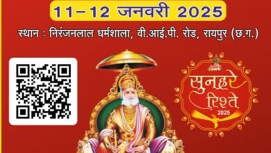 भारत का सबसे बड़ा वैवाहिक परिचय सम्मेलन- एजुकेटेड परिचय सम्मेलन की तैयारी के लिए 1 दिसंबर को होगी युवा अग्रवाल मंच की प्रदेश कार्यकारिणी बैठक, प्रांतीय संरक्षक कन्हैया अग्रवाल रायपुर एवं हरिवल्लभ अग्रवाल रायपुर की उपस्थिति में होगी बैठक भारत का सबसे बड़ा वैवाहिक परिचय सम्मेलन- एजुकेटेड परिचय सम्मेलन की तैयारी के लिए 1 दिसंबर को होगी युवा अग्रवाल मंच की प्रदेश कार्यकारिणी बैठक, प्रांतीय संरक्षक कन्हैया अग्रवाल रायपुर एवं हरिवल्लभ अग्रवाल रायपुर की उपस्थिति में होगी बैठक kshititech