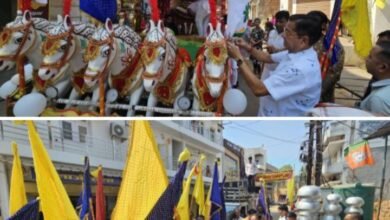 जय श्री श्याम के घोष से गूंज उठा शहर-शक्ति से रवाना हुई भटली श्याम की अर्जी यात्रा, 10 फरवरी को यात्रा का स्वागत करने आतुर नजर आए शहर वासी,अग्रवाल सभा अध्यक्ष श्यामसुंदर ने भी करी पूजा अर्चना, ऐतिहासिक धार्मिक पदयात्रा kshititech