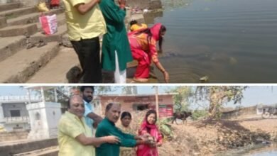 गेवाडीन दंपति की पहल-प्रयागराज महाकुंभ के जल से शक्ति नगर के कल्याण हेतु तालाबों में किया गया जल अर्पित, विद्वान पंडित भोलाशंकर तिवारी के सानिध्य में पूर्व नगर पालिका अध्यक्ष नरेश गेवाडीन एवं पूर्व नगर पालिका उपाध्यक्ष रीना गेवाडीन ने की अनुकरणीय पहल, प्रयागराज में आस्था के महाकुंभ ने पूरी दुनिया में स्थापित की अपनी पहचान kshititech