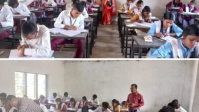 अंग्रेजी परीक्षा में 103 परीक्षार्थी अनुपस्थित- शक्ति जिले में शांतिपूर्ण ढंग से चल रही बोर्ड परीक्षाएं, जिला शिक्षा अधिकारी के नेतृत्व में परीक्षा केंद्रों में पहुंच रही है उड़न दस्ता टीम, जिले के दूरस्थ परीक्षा केंद्र नगरदा एवं खैरा में पहुंचे DEO साहब kshititech