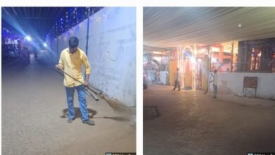 नवरात्रि पर्व पर नगर पंचायत अड़भार द्वारा शहर में करवाई जा रही रात्रि कालीन सफाई, शहर को स्वच्छ रखने प्रशासन सजग,स्वच्छ अड़भार-स्वस्थ्य शहर, नवरात्रि पर्व पर प्रतिदिन हजारों देवी भक्ति पहुंच रहे हैं अड़भार दर्शन करने kshititech