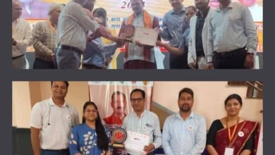 शक्ति जिले का स्वास्थ्य विभाग हुआ सक्रियता एवं सजगता के लिए सम्मानित, प्रदेश के स्वास्थ्य मंत्री के हाथों टीवी उन्मूलन कार्यक्रम में बेहतर स्कोर के लिए मिला सम्मान, हेल्थ सेक्रेट्री अमित कटारिया भी रहे मौजूद, शक्ति सीएमएचओ कृपाल सिंह कंवर संग स्वास्थ्य विभाग की टीम ने ग्रहण किया सम्मान kshititech