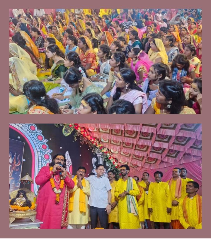 बाबा भोलेनाथ की आस्था में डूबे नगर पालिका शक्ति के अध्यक्ष श्यामसुंदर अग्रवाल, शिव महापुराण कथा में पहुंचे नगर पालिका अध्यक्ष ने विद्वान पंडित राजेंद्र महाराज जी से लिया आशीर्वाद,श्यामसुंदर ने कहा- बाबा भोलेनाथ के सुमिरन से ही होता है सबका कल्याण, कथा में उपस्थित रहे 5000 की संख्या में बाबा भोलेनाथ के भक्त kshititech