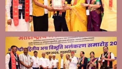 ऐतिहासिक अद्भूतिय रहा खाटू धाम का अग्र विभूति अलंकरण समारोह-37 विभूतियो सहित 48 समाज बंधुओ को अग्र गौरव सम्मान से किया गया सम्मानित, यूपीएससी में सफलता अर्जित करने वाले विद्यार्थियों को भी किया गया सम्मानित,सांसद बृजमोहन अग्रवाल ने कहा- अग्र समाज की पूरे विश्व में है दानवीर समाज के रूप में पहचान,हमें अपने बच्चों को और संस्कारिक बनाने की आवश्यकता, अंतर्राष्ट्रीय अग्रवाल सम्मेलन की राष्ट्रीय कार्यकारिणी की बैठक में हुए विभिन्न निर्णय,मथुरा महानगर एवम जिला इकाई के आतिथ्य में हुआ समारोह kshititech