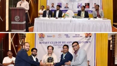 रोटरी क्लब बिलासपुर मिडटाउन का शपथ ग्रहण समारोह संपन्न, बिलासपुर कलेक्टर संजय अग्रवाल रहे मुख्य अतिथि,संयुक्त सचिव बनाये गए राहुल अग्रवाल,कलेक्टर साहब ने की संस्था के सेवा कार्यो की प्रशंसा kshititech