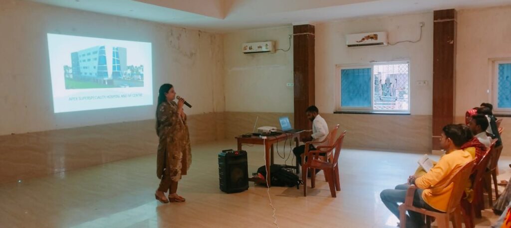 सक्ती में अपेक्स हॉस्पिटल रायगढ़ की डॉ रश्मि गोयल की निसंतान दंपतियों को मिली चिकित्सा परामर्श सेवाएं, अन्य जिलों से भी पहुंची महिलाओं ने लिया परामर्श शिविर का लाभ सक्ती में अपेक्स हॉस्पिटल रायगढ़ की डॉ रश्मि गोयल की निसंतान दंपतियों को मिली चिकित्सा परामर्श सेवाएं, अन्य जिलों से भी पहुंची महिलाओं ने लिया परामर्श शिविर का लाभ kshititech