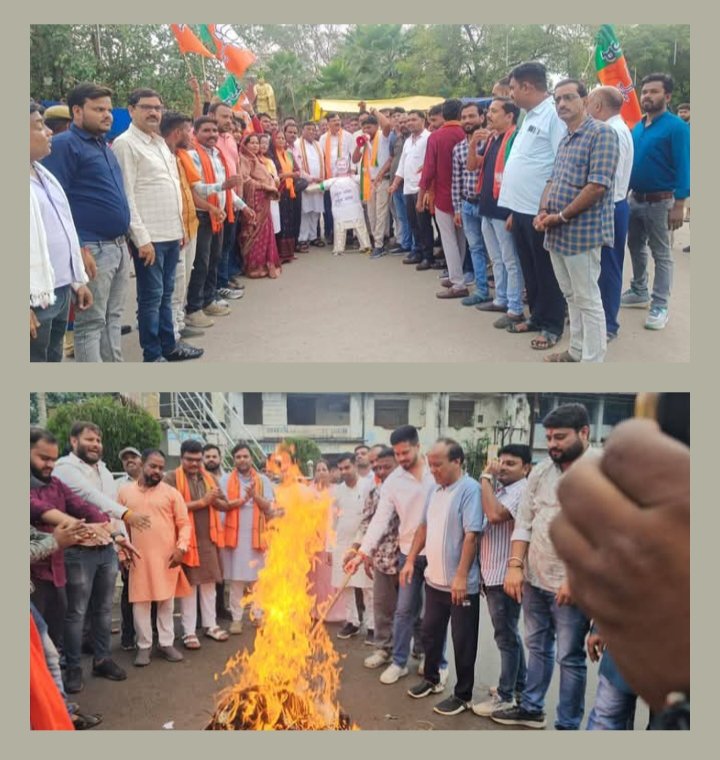 हार से बौखलाये कांग्रेसी बोल रहे अनाप-शनाप- शक्ति एवं जांजगीर चांपा जिले में 01 सितंबर को भाजपाइयों ने फूँक दिया कांग्रेस नेता राहुल गांधी का पुतला, मामला प्रधानमंत्री मोदी पर दरभंगा जिले की रैली के मंच से अभद्र गंदी-गंदी गालियां बकने का, भाजपा नेताओं ने कहा- PM मोदी पर नहीं बर्दाश्त होगी कोई भी अमर्यादित टिप्पणियां kshititech