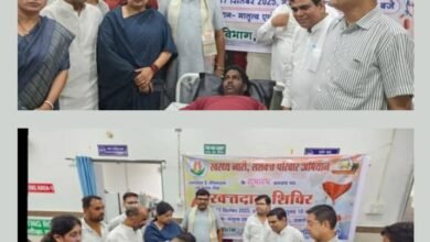रक्तदान शिविर से प्राप्त ब्लड को शक्ति में ही रखा जाएगा सुरक्षित, जरूरतमंदों को समय पर उपलब्ध करवाएगा अस्पताल,17 सितंबर को आयोजित रक्तदान शिविर में पहुंचे सांसद, नगर पालिका अध्यक्ष,CMHO डॉक्टर पूजा अग्रवाल ने कहा- जन सहयोग से ही संभव होते हैं ऐसे आयोजन, रक्त वीरों को किया सांसद जी ने प्रोत्साहित kshititech