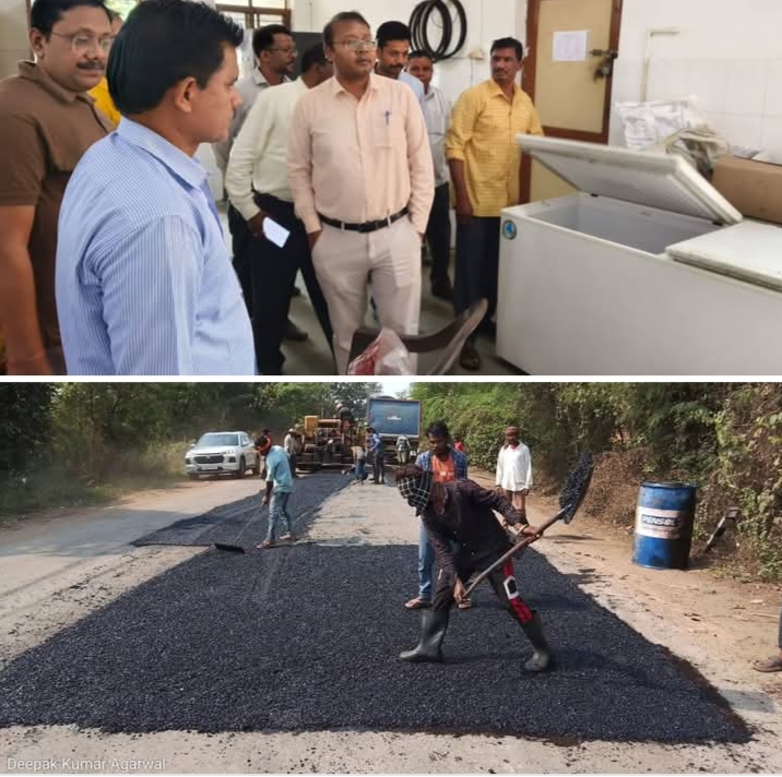 शक्ति जिले में 6 करोड़ की लागत से बरसात में खराब हो चुकी सड़कों का मरम्मत कार्य हुआ चालू, पीडब्ल्यूडी मंत्री अरुण साव ने करी थी शक्ति आगमन पर घोषणा,चिसदा के जवाहर नवोदय विद्यालय के निरीक्षण पर पहुंचे कलेक्टर तोपनो साहब, जिले में वंदे मातरम की 150वीं वर्षगांठ पर देश प्रेम का होगा आगाज kshititech