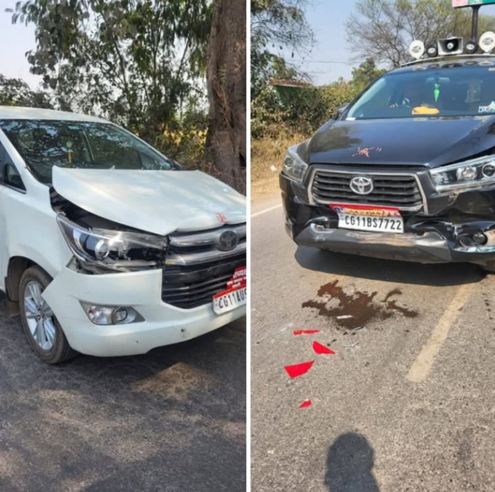 बड़ी खबर- वित्त मंत्री चौधरी के काफिले की गाड़ियां टकराई आपस में, शक्ति से हसौद जाते समय 16 नवंबर को हुई घटना, सड़क पर आए गड्ढे के चलते टकरा गई आपस में गाड़ियां बड़ी खबर- वित्त मंत्री चौधरी के काफिले की गाड़ियां टकराई आपस में, शक्ति से हसौद जाते समय 16 नवंबर को हुई घटना, सड़क पर आए गड्ढे के चलते टकरा गई आपस में गाड़ियां kshititech