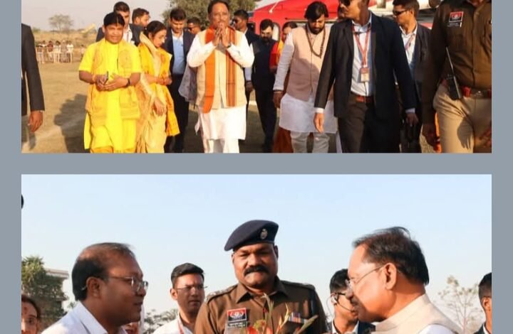 140 जोड़ों को 36-36 हजार रुपये का मिला चेक, मुख्यमंत्री साय पहुंचे हसौद, गायत्री महायज्ञ में हुए शामिल,जिले के कलेक्टर, एसपी ने किया वेलकम, सीएम साय ने कहा-दहेज प्रथा एवं फिजूल खर्ची को रोकने सरकार ने प्रारंभ की है विवाह योजना kshititech