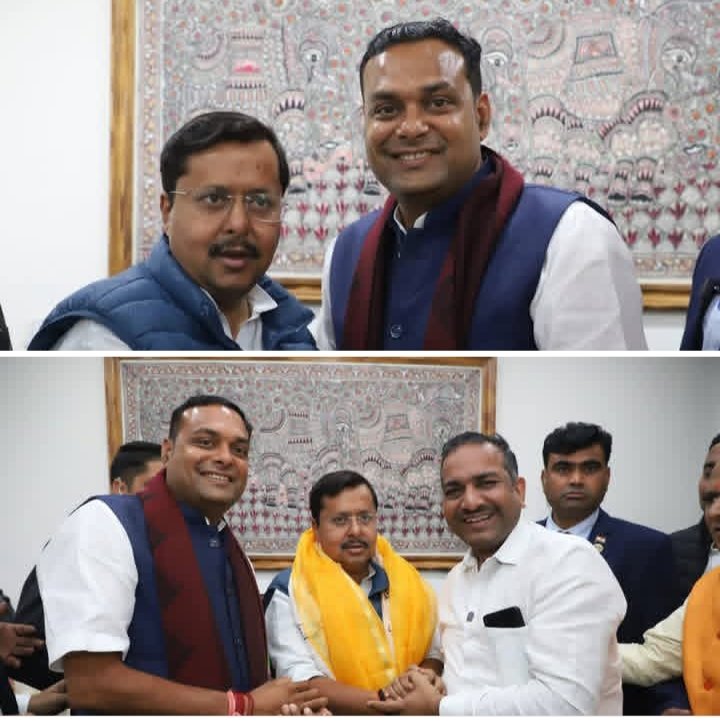 जशपुर जिला प्रभारी अमर सुल्तानिया पहुंचे दिल्ली, राष्ट्रीय कार्यकारी अध्यक्ष नितिन नवीन से करी मुलाकात, अखिल भारतीय मारवाड़ी युवा मंच के पूर्व राष्ट्रीय अध्यक्ष रवि अग्रवाल ने भी नितिन नवीन को दी बधाई, अमर सुल्तानिया ने कहा- नितिन जी के समृद्ध अनुभवो से संगठन सफलता के नए सोपान तय करेगा kshititech