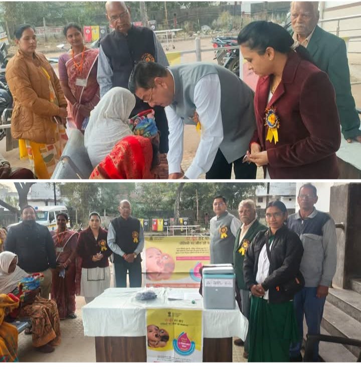 नगर पालिका शक्ति के अध्यक्ष श्यामसुंदर अग्रवाल ने किया राष्ट्रीय सघन पल्स पोलियो टीकाकरण अभियान का शुभारंभ, 21 दिसंबर को सामुदायिक स्वास्थ्य केंद्र शक्ति में आयोजित का कार्यक्रम, जिले की सीएमएचओ मैडम एवं ब्लॉक मेडिकल ऑफिसर भी रहे मौजूद kshititech