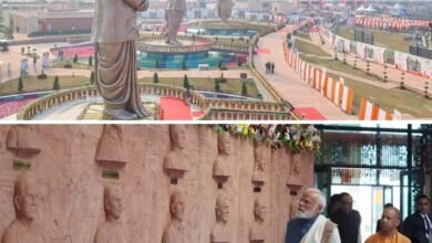 राष्ट्र का प्रेरणा स्थल- प्रधानमंत्री मोदी ने किया अटल जी की जन्म जयंती पर करीब 300 करोड रुपए की लागत वाले 65 एकड़ में फैले राष्ट्र प्रेरणा स्थल का लोकार्पण, अटल जी, दीनदयाल जी एवं मुखर्जी जी की काँसे की धातु से बनी 65 फीट ऊंची तीन प्रतिमाएं होंगी यहां का मुख्य आकर्षण, 2 लाख लोगों की क्षमता का मैदान kshititech