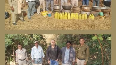 उप्पल का एक्शन, नए साल का जश्न मनाने बनाई जा रही अवैध महुआ शराब पर आबकारी विभाग की छापामार कारवाई, 115 लीटर शराब के साथ ही पांच भट्टियां भी जप्त, 5 क्विंटल महुआ लहान भी बरामद kshititech