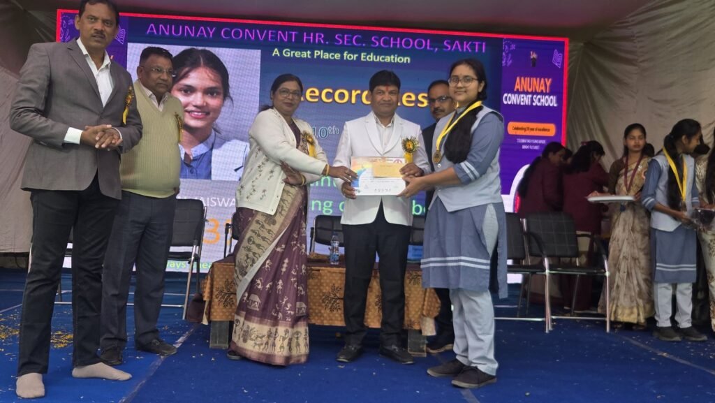 शक्ति के अनुनय कान्वेंट स्कूल में हुआ वार्षिक उत्सव का आयोजन, पूर्व विधायक डॉक्टर खिलावन साहू ने कहा- बोर्ड परीक्षाओं में विद्यालय के बच्चों का मेरिट सूची में आना जिले के लिए गौरव की बात, जिला शिक्षा अधिकारी भी रही कार्यक्रम में मौजूद, उत्कृष्ट बच्चों का भी हुआ सम्मान kshititech